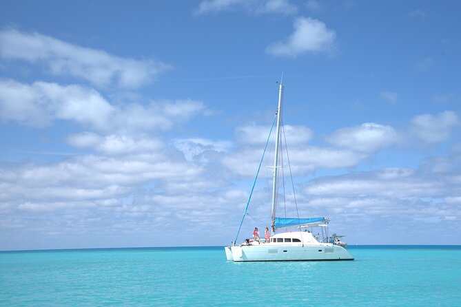 Private Catamaran Swim Sail Snorkel Cliff Jumping SUP - Key Points