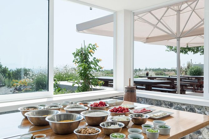 Private Santorini Cooking Class With a Chef Overlooking a Beautiful Garden - Key Points