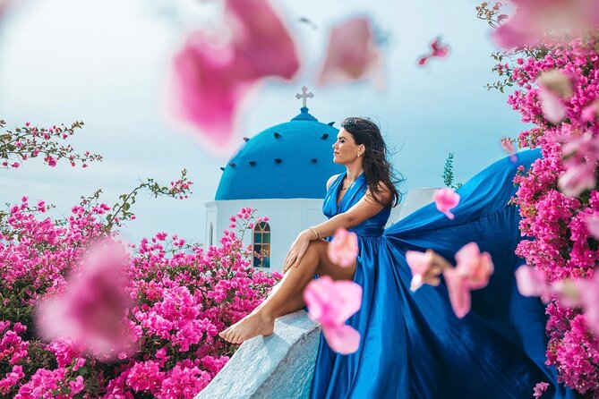 Santorini Flying Dress Photoshoot - Key Points