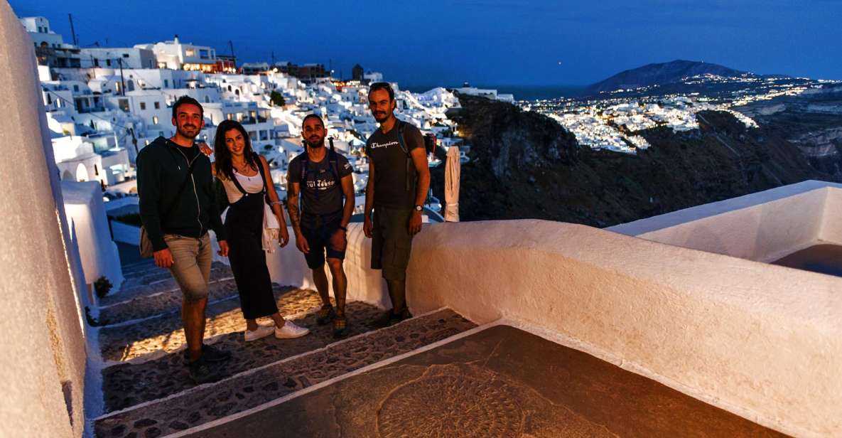 Santorini: Night Hike, Wine Tasting, and Greek Dinner - Key Points