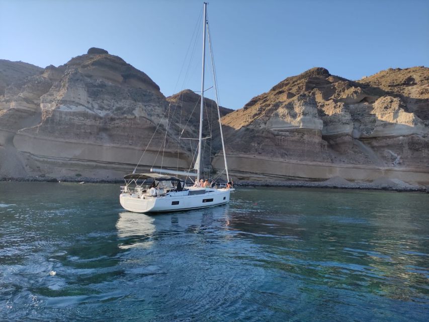 Santorini: Private Sailing Cruise With Meal & Swim Stops - Key Points