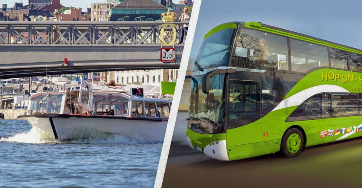 Stockholm: Hop-On Hop-Off Bus With Audio Guide & Boat Option - Key Points