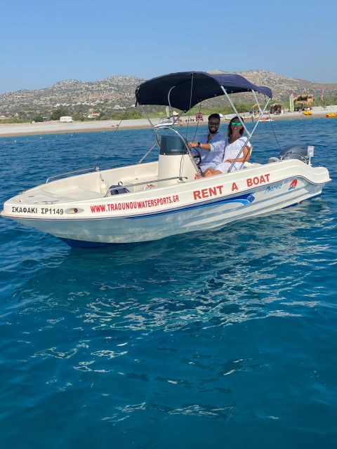 Traganou Beach: Small Boat Rental Without License - Key Points