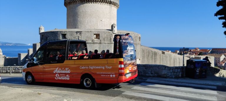 Dubrovnik: Convertible Bus Panorama Tour With Audio Guide Tour Overview