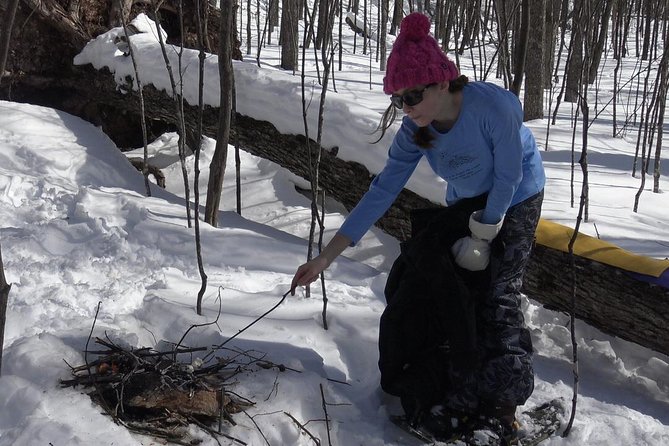 Fire Man Guided Snowshoe Tour Snowshoeing Experience