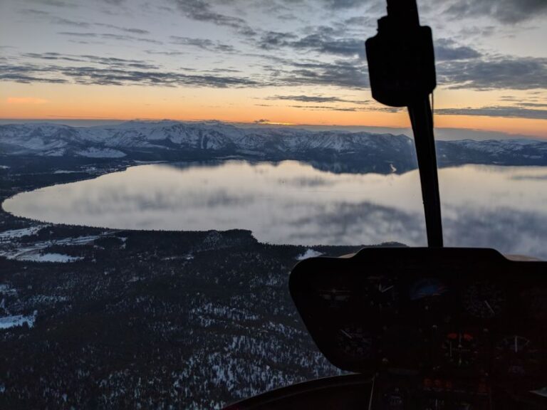 Lake Tahoe: Sand Harbor Helicopter Flight Overview Of The Helicopter Flight