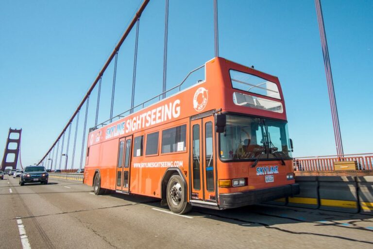 San Francisco: Hop On Hop Off Bus With Ferry & Alcatraz Tour San Franciscos Iconic Landmarks