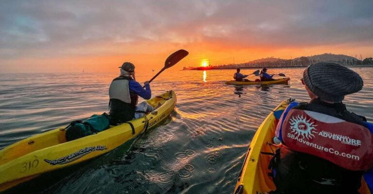 Santa Barbara: Sunset Kayak Tour Tour Overview