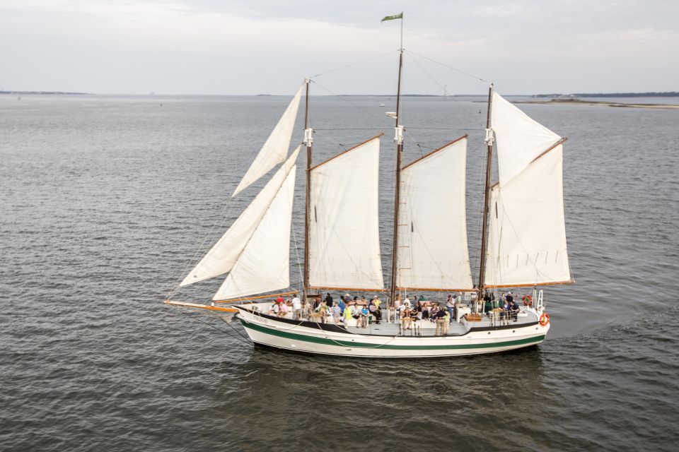 Charleston: Schooner Sailing Harbor Tour & Dolphin Watch - Experience Highlights