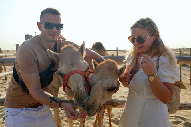 Dubai: Morning Heritage Safari by Vintage G Class & Al Marmoom Oasis - Camel Riding Experience