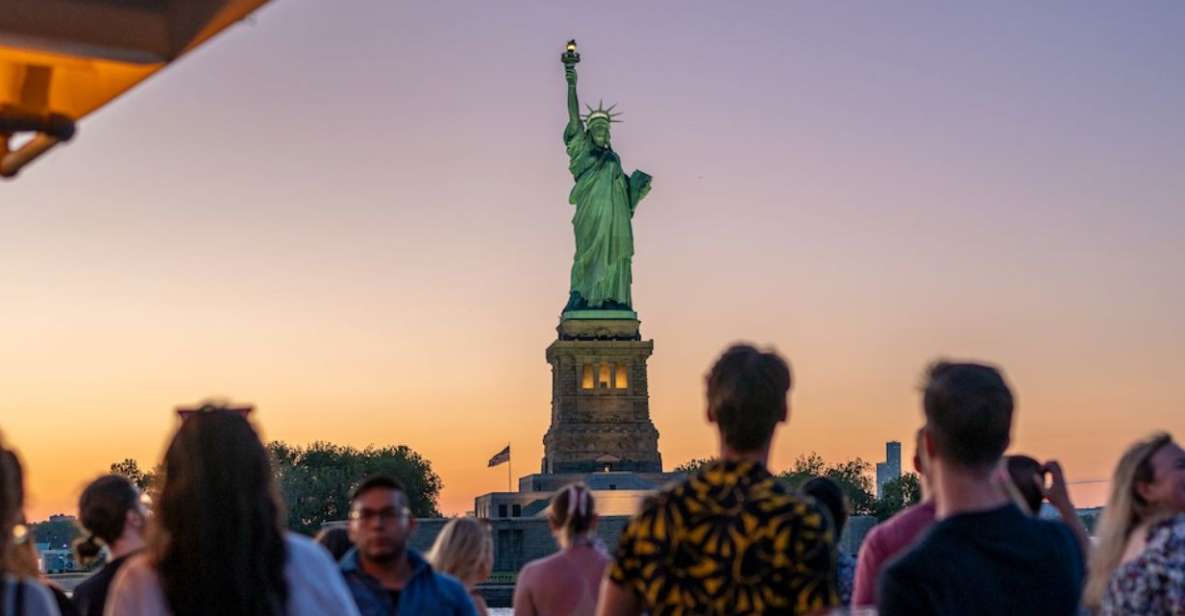 NYC: Statue of Liberty Sunset Cruise Skip-the-Line Ticket - Experience Highlights