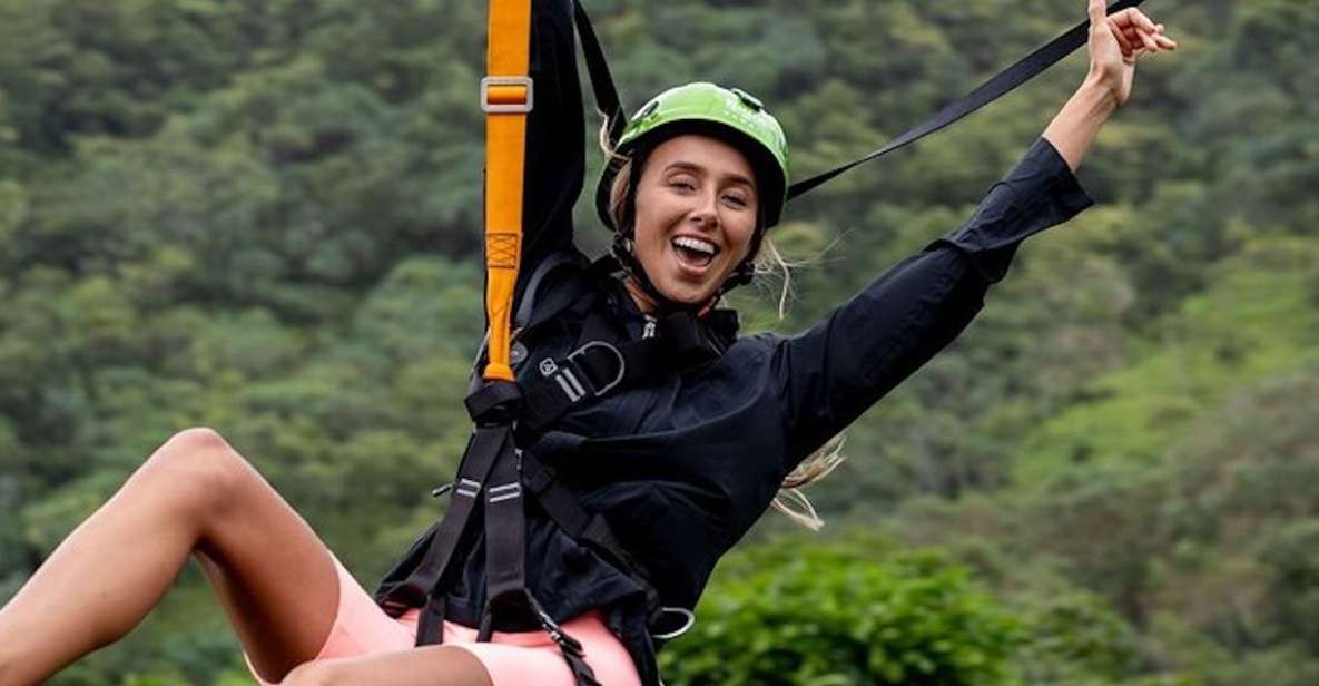 Oahu: Kualoa Jurassic Valley Zipline Tour - Zipline Through Hollywood Scenery