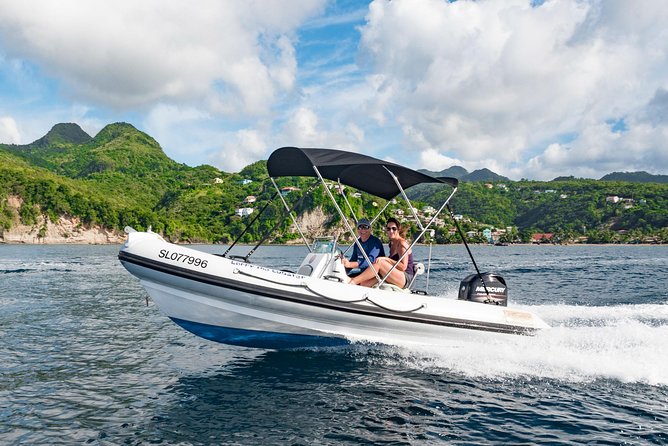 St. Lucia Speedboat and Power Snorkel From Castries - Visiting the Soufriere and Pitons