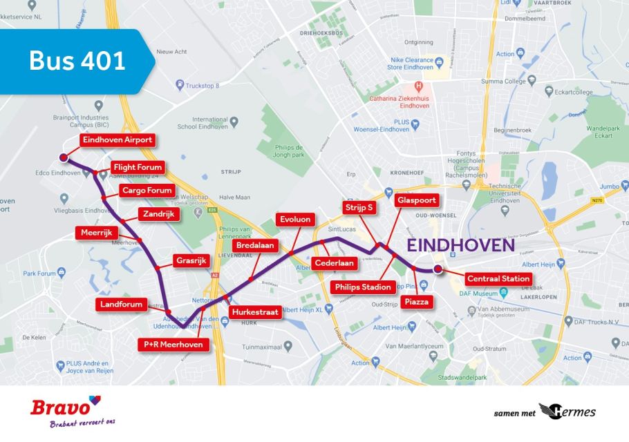 Eindhoven: Airport Express Bus to or From City Center - Departure Frequency and Routes