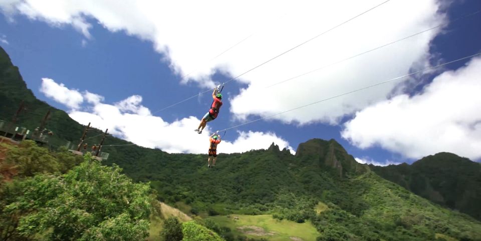 Oahu: Kualoa Jurassic Valley Zipline Tour - Suspension Bridges and Short Hikes