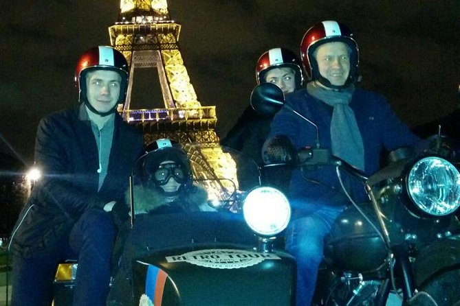 Paris Vintage Tour by Night on a Sidecar With Champagne - Group Size