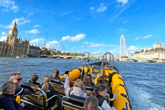 PRIVATE HIRE SPEEDBOAT CANARY WHARF EXPERIENCE - 45 Minutes From Embankment - Iconic London Landmarks Seen