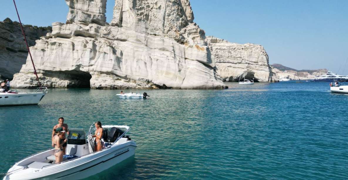 From Milos: Half-Day Private Cruise to Kleftiko & Sikia Cave - Snorkeling and Capturing Moments