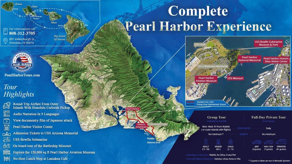 Oahu: Pearl Harbor and Historic Honolulu Half Day - Skip Lines at Pearl Harbor