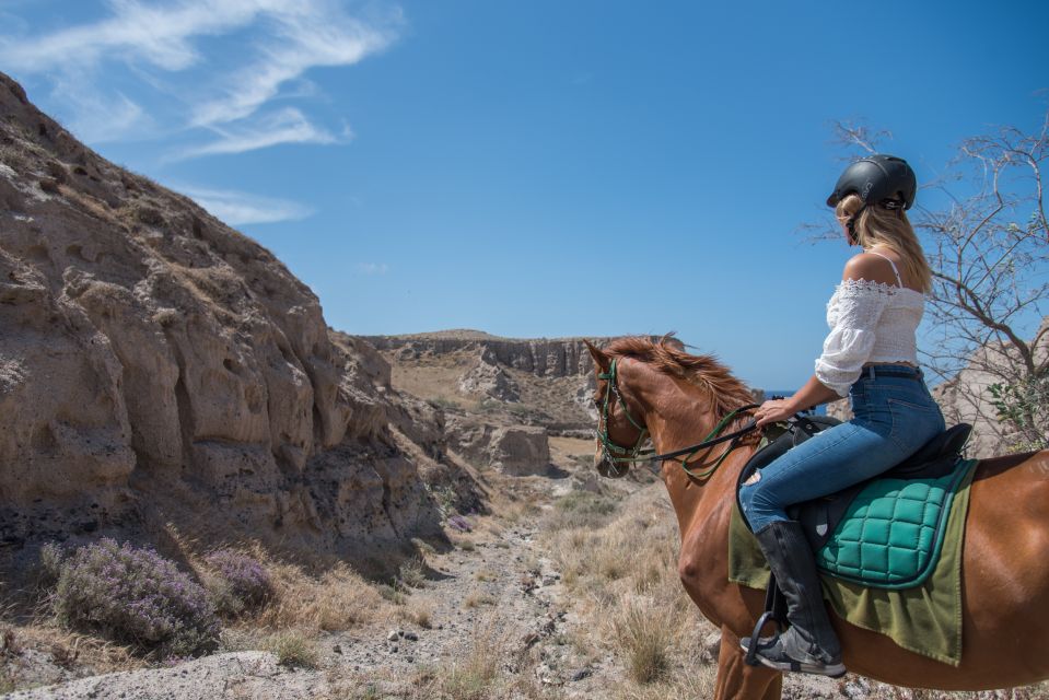 Santorini: Horse Riding Trip to Black Sandy Beach - Horse Riding Instructions