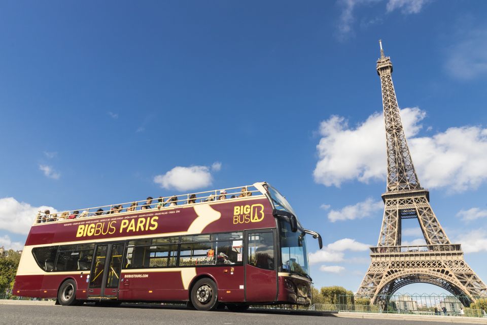 Paris: Hop-On Hop-Off Bus Tour With Self-Guided Walking Tour - Meeting Point and Boarding