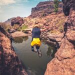 Cliff Jumping Canyoning In The Rainbow Rocks Ravine Key Points