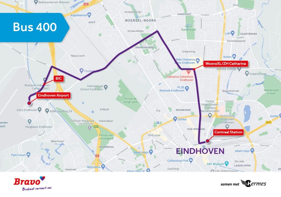 Eindhoven: Airport Express Bus to or From City Center - Key Points