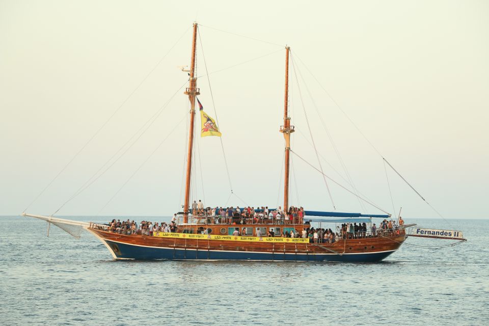 Malta: Lazy Pirate Boat Party With Drinks & Food - Key Points