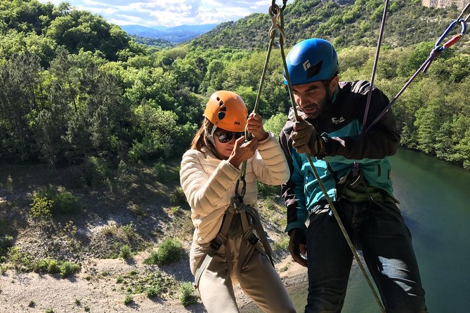 Via Corda in Ardèche + Big Abseil - Key Points