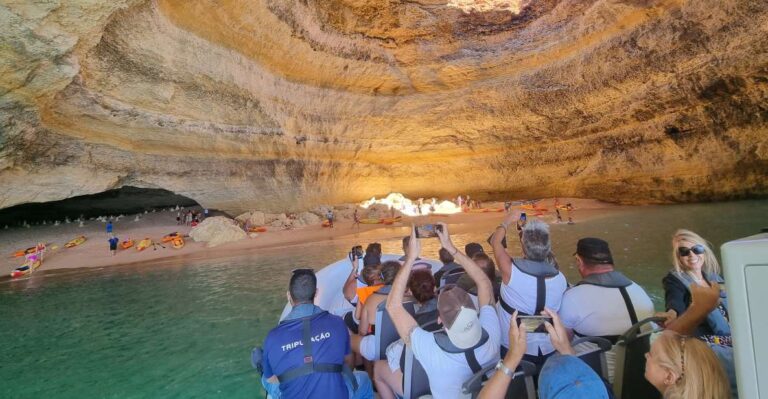 Albufeira: Benagil Cave And Dolphin Sightseeing Boat Cruise Tour Overview