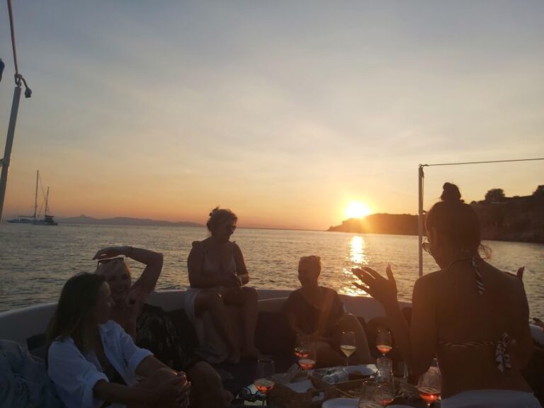 Athens: Retro Glam Sunset Cruise With Wine, Snacks & Music Overview And Pricing