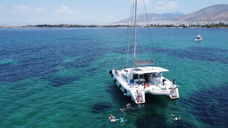 Athens Riviera Private Catamaran Cruise With Meal And Drinks Overview And Pricing