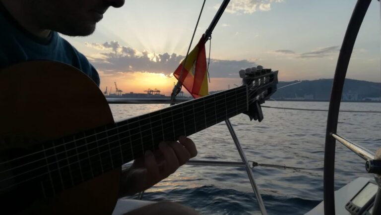 Barcelona: Sunset Sailing Experience With Live Guitar Music Highlights Of The Experience