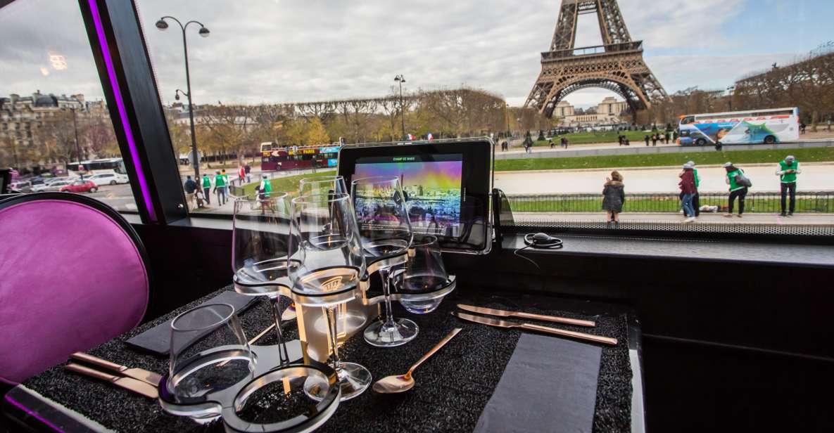 Champs Elysées Crazy Lunch Bus With a Glass of Champagne - Overview of the Experience