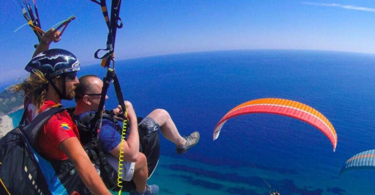 From Antalya: Alanya Paragliding Experience With Beach Visit Thrilling Paragliding Over Alanya