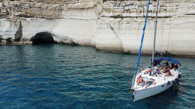 From Milos: Guided Day Cruise To Kleftiko With Lunch Tour Overview And Pricing