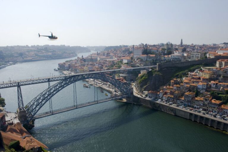 From Porto: City And Douro River Helicopter Sightseeing Tour Overview Of The Tour