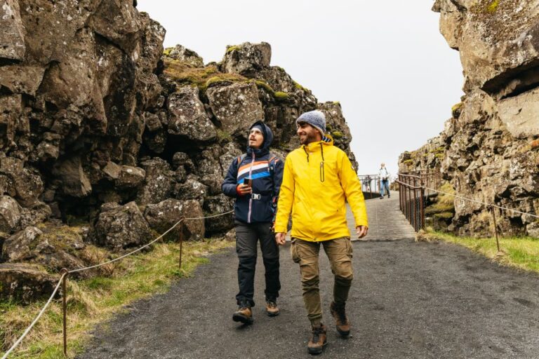 From Reykjavik: Golden Circle & Blue Lagoon Tour With Drink Exploring Thingvellir National Park