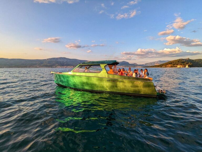 From Split: Sunset Powerboat Cruise With Unlimited Drinks Itinerary And Experience