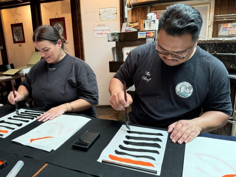 Kyoto: Japanese Calligraphy Workshop Workshop Overview