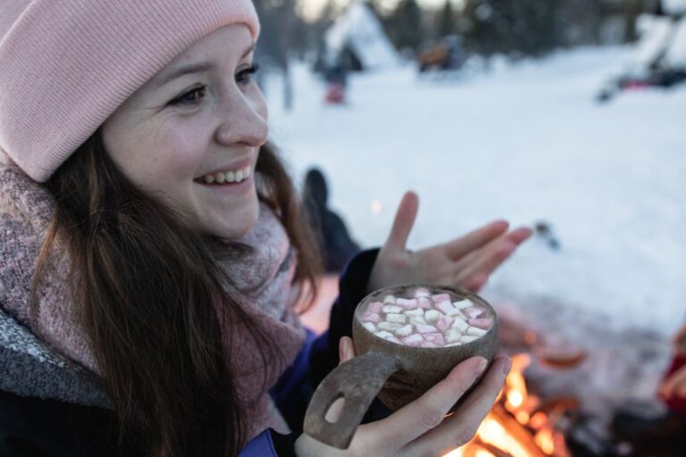 Levi: Snowmobile Safari With Ice Fishing And Outdoor Lunch Tour Overview