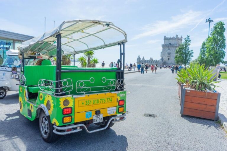 Lisbon Tuk Tuk Tour + 3 Food And Wine Tastings Tuk Tuk Tour Details