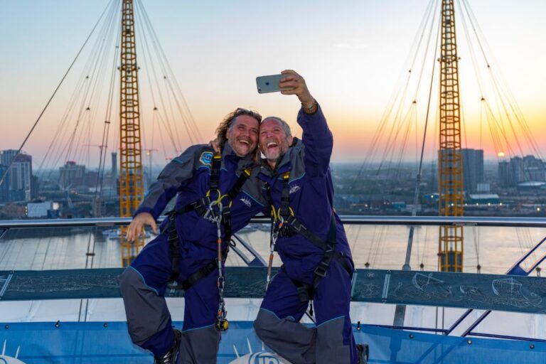 London: O2 Arena Rooftop Climbing Experience Panoramic Views Of London Skyline