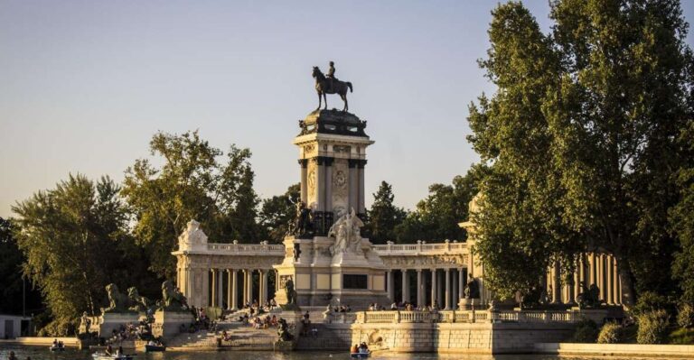 Madrid: Cibeles Rooftop & Retiro Park Guided Walking Tour Tour Overview