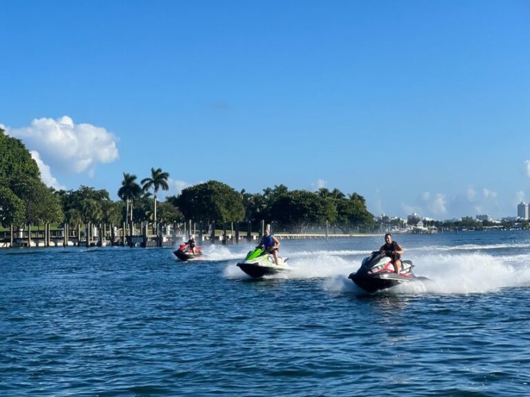 Miami: Biscayne Bay Jet Ski Rental Activity Overview