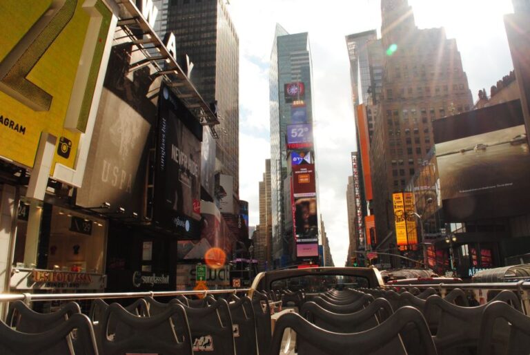 Nyc: Hop On Hop Off Tour, Empire State & Statue Of Liberty Hop On Hop Off Bus Tour