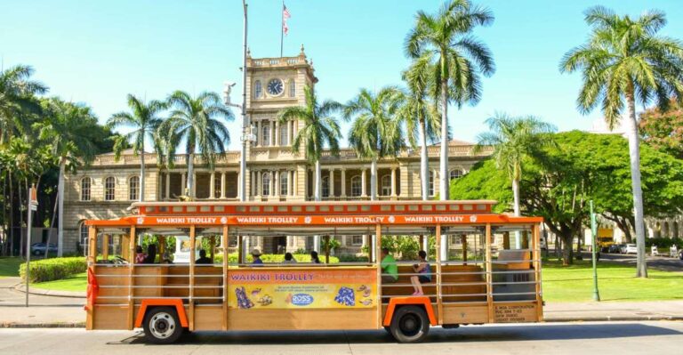 Oahu: Waikiki Trolley Hop On Hop Off All Line Pass Overview And Pricing