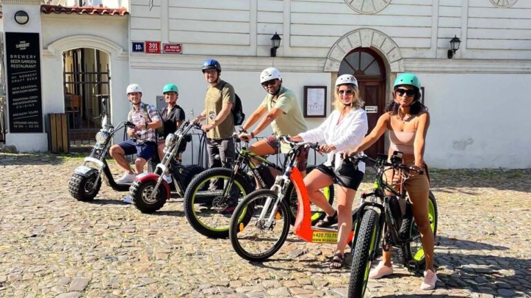 Prague: 2 Hour Electric Scooter & Electric Fat Bike Rental Activity Overview