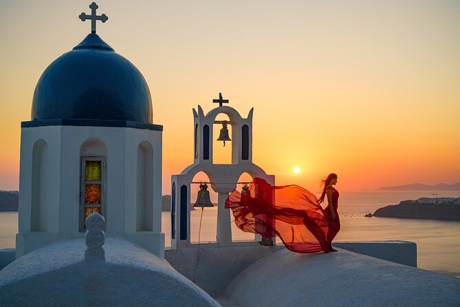 Private Flying Dress Photoshoot In Santorini Meeting Point Details