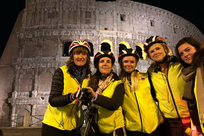 Rome + Food Night E-Bike Tour of Main Sites Plus Hilltops! - Bike Tour Route and Duration